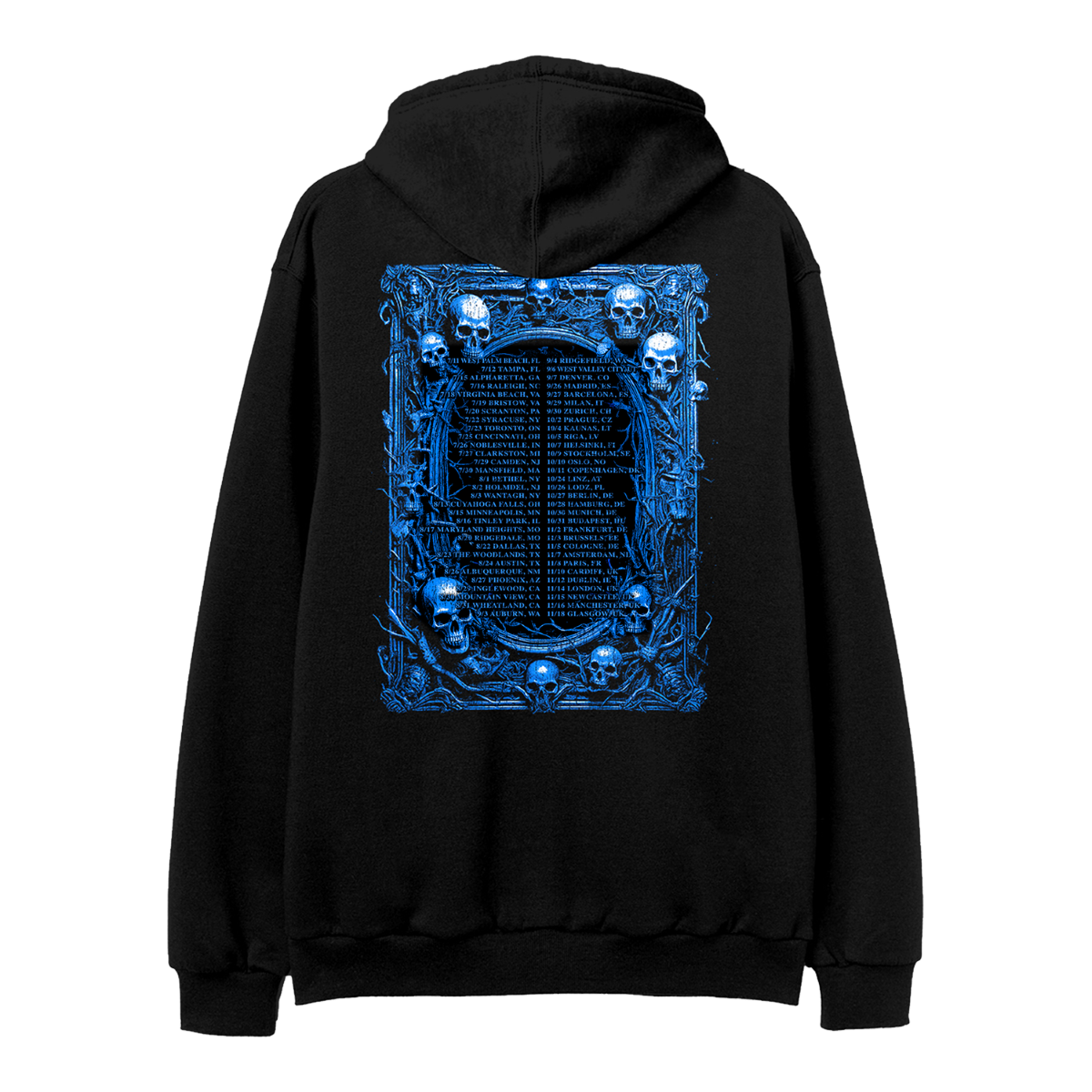 Sitting Skeleton 2025 Tour Hoodie