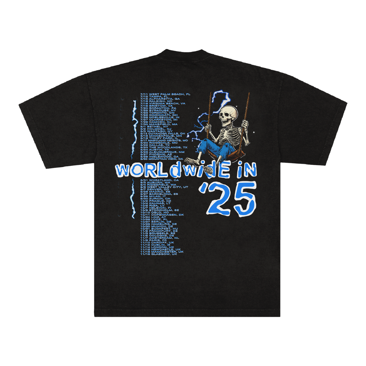 Swing World Skeleton 2025 Tour Tee