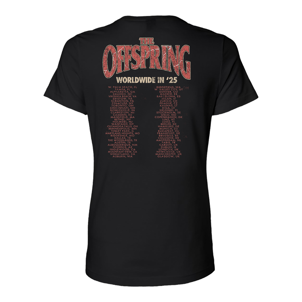 Rose Skull 2025 Ladies Tour Tee